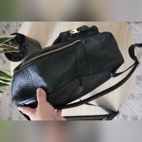 Coach Black Charlie black Leather Medium Backpack.. - Picture 8 of 10